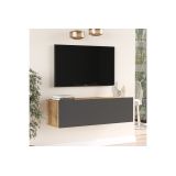 Mueble Mesa TV Moderno con Puerta en Melamina