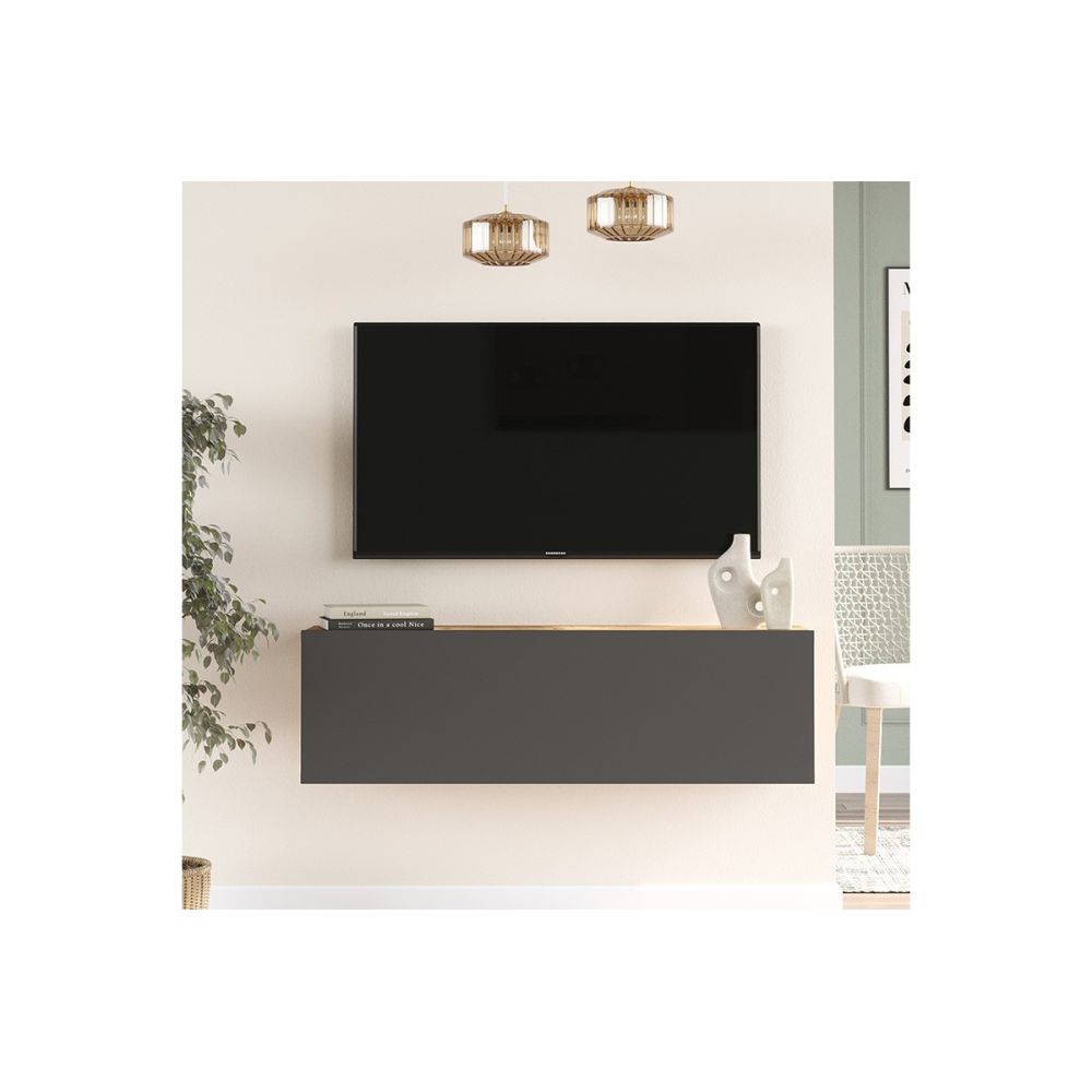 Mueble Mesa TV Moderno con Puerta en Melamina