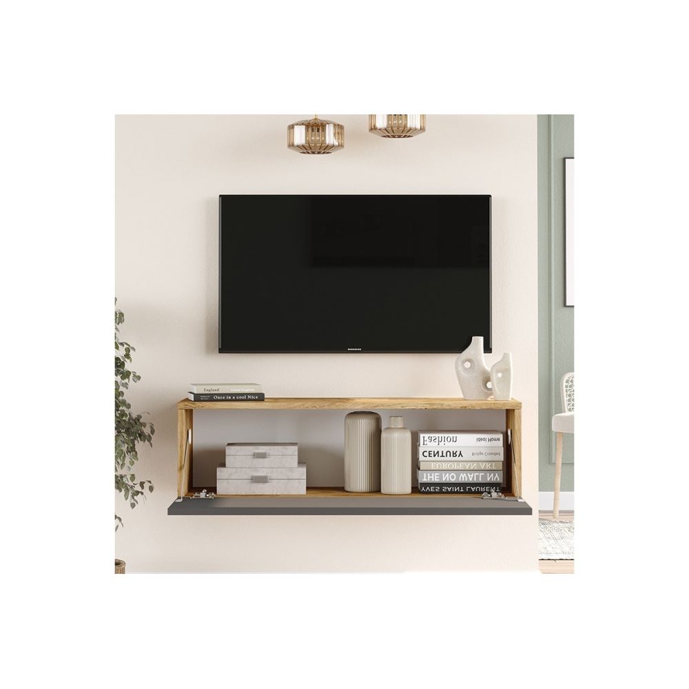 Mueble Mesa TV Moderno con Puerta en Melamina