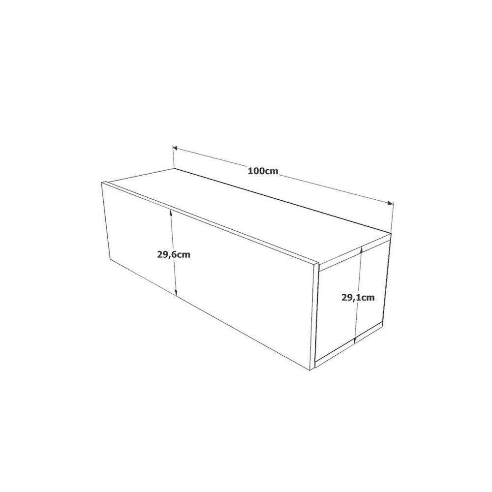 Mueble Mesa TV Moderno con Puerta en Melamina