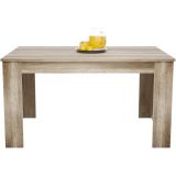 Mesa de Comedor Extensible, Mesa Salón, Robusta, Color Cañón