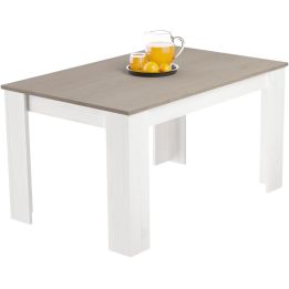 Mesa de Comedor Extensible, Mesa Salón, Robusta, Color Andersen Pino Gris, 138-198 cm (Largo) x 88 cm (Ancho) x 76 cm (Alto)